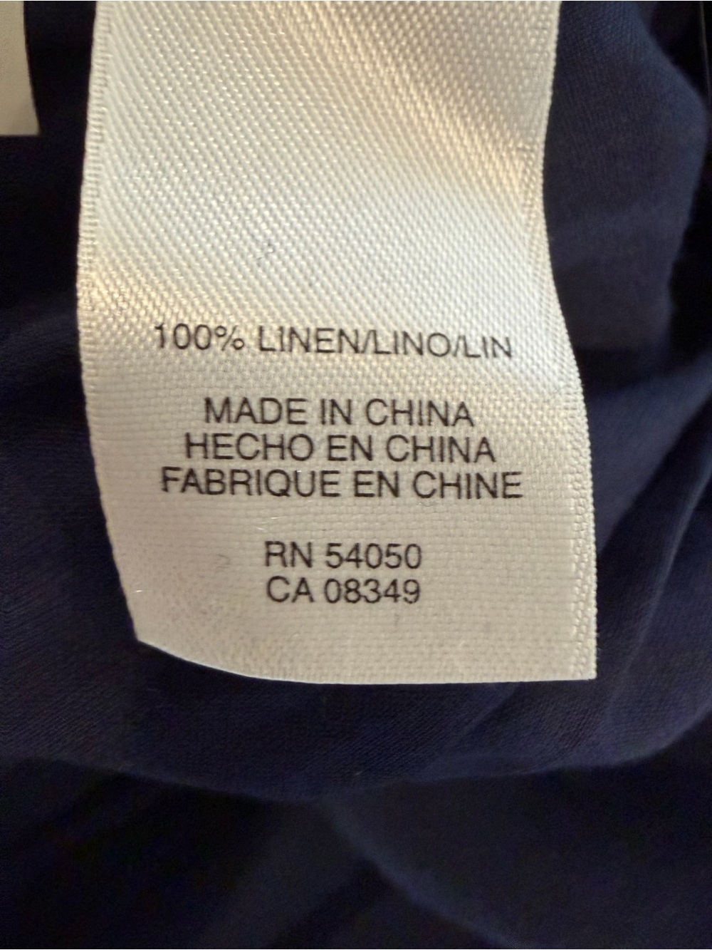 Jones New York Signature Woman 100% Linen Navy Fit & Flare Dress 14W Belted - Picture 4 of 5